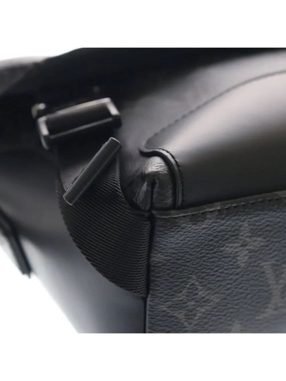Louis Vuitton Monogram Eclipse Voyage PM Shoulder Bag Black Leather